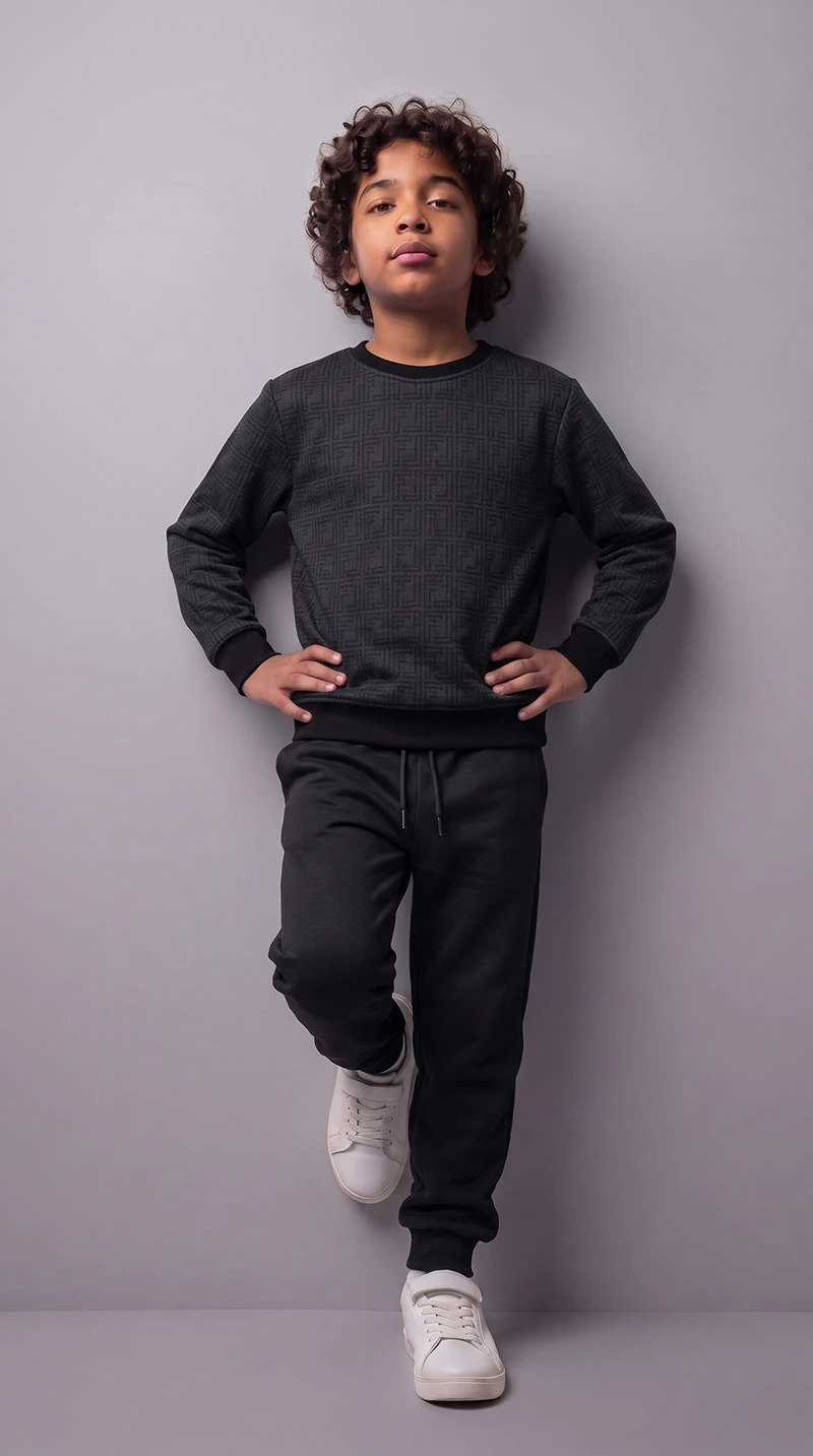 Ensemble Fendi Noir  en premuim montonet Turc