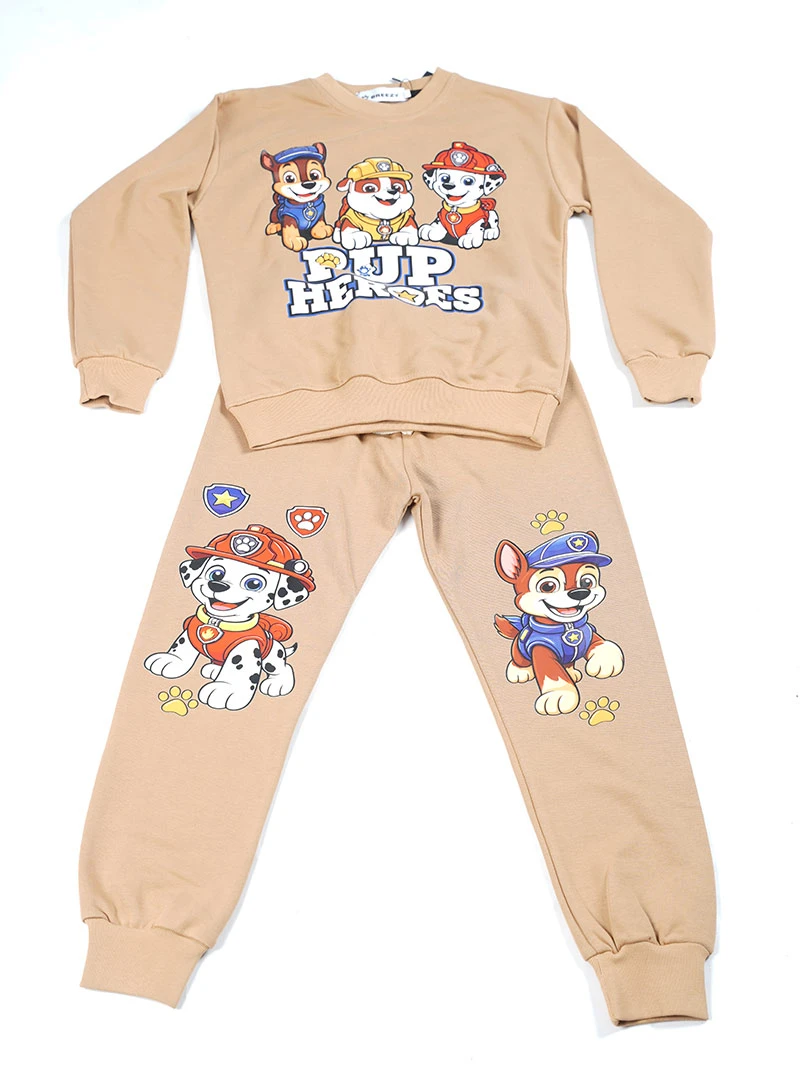 Ensemble 3D PUP HEREOS Beige en premuim montonet Turc