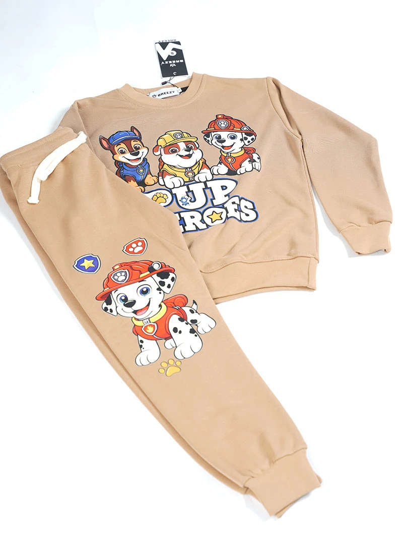 Ensemble 3D PUP HEREOS Beige en premuim montonet Turc