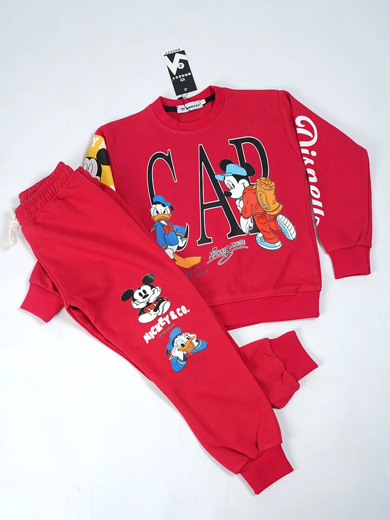 Ensemble 3D Mickey & Co Rouge en premuim montonet Turc