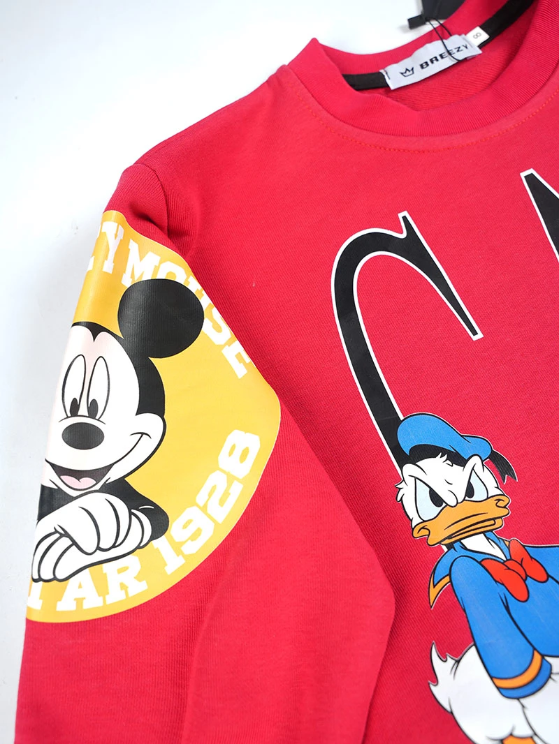 Ensemble 3D Mickey & Co Rouge en premuim montonet Turc