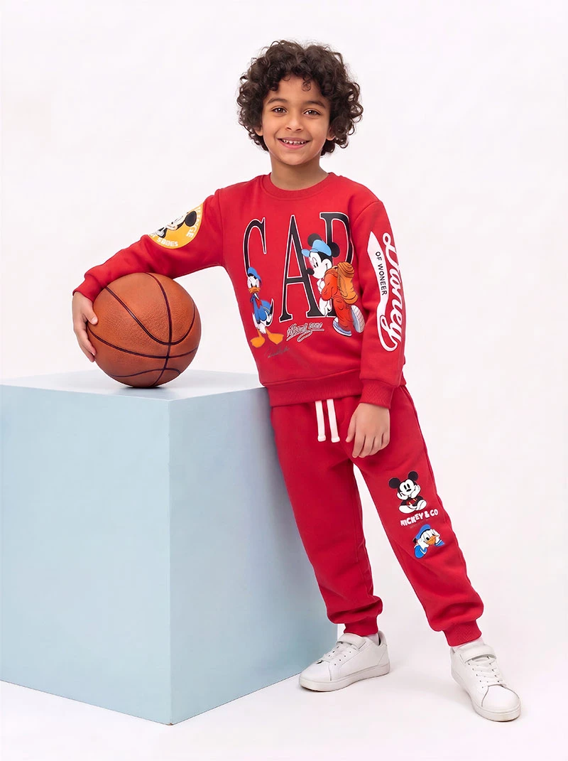 Ensemble 3D Mickey & Co Rouge en premuim montonet Turc