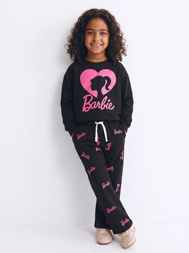 Ensemble 3D Barbie Noir en premuim montonet Turc