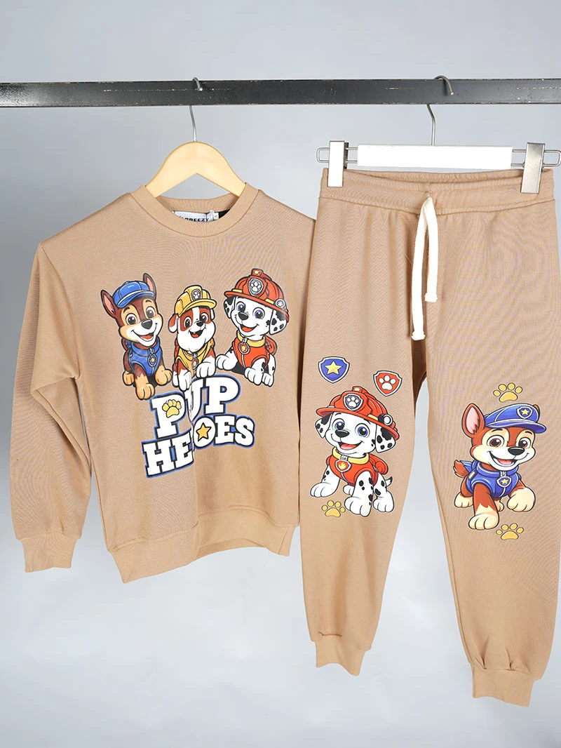 Ensemble 3D PUP HEREOS Beige en premuim montonet Turc