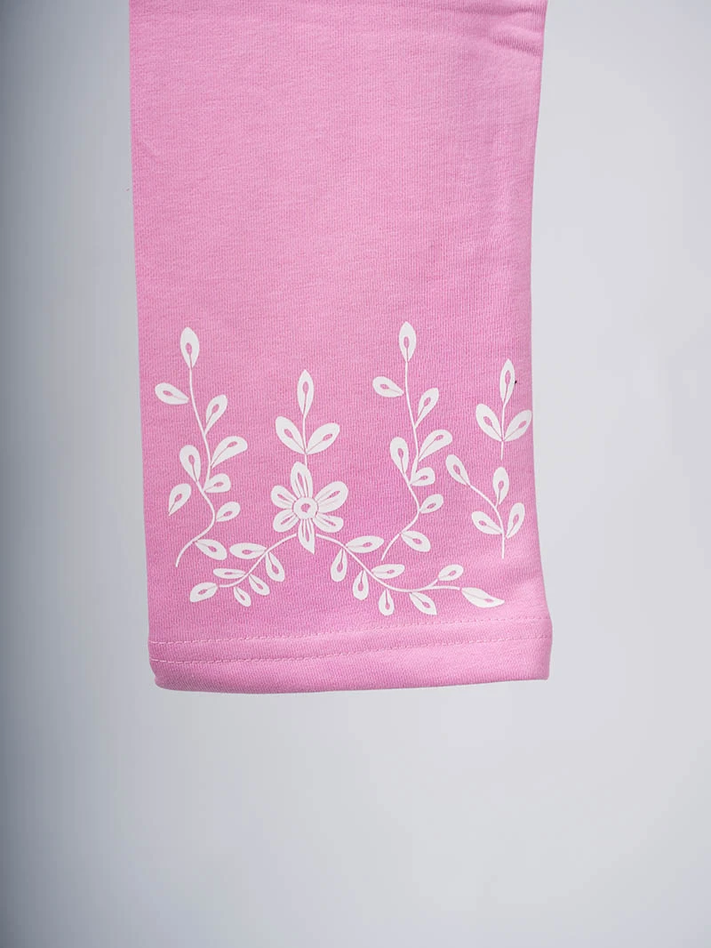 Ensemble 3D Flower Blanc & Rose en premuim montonet Turc