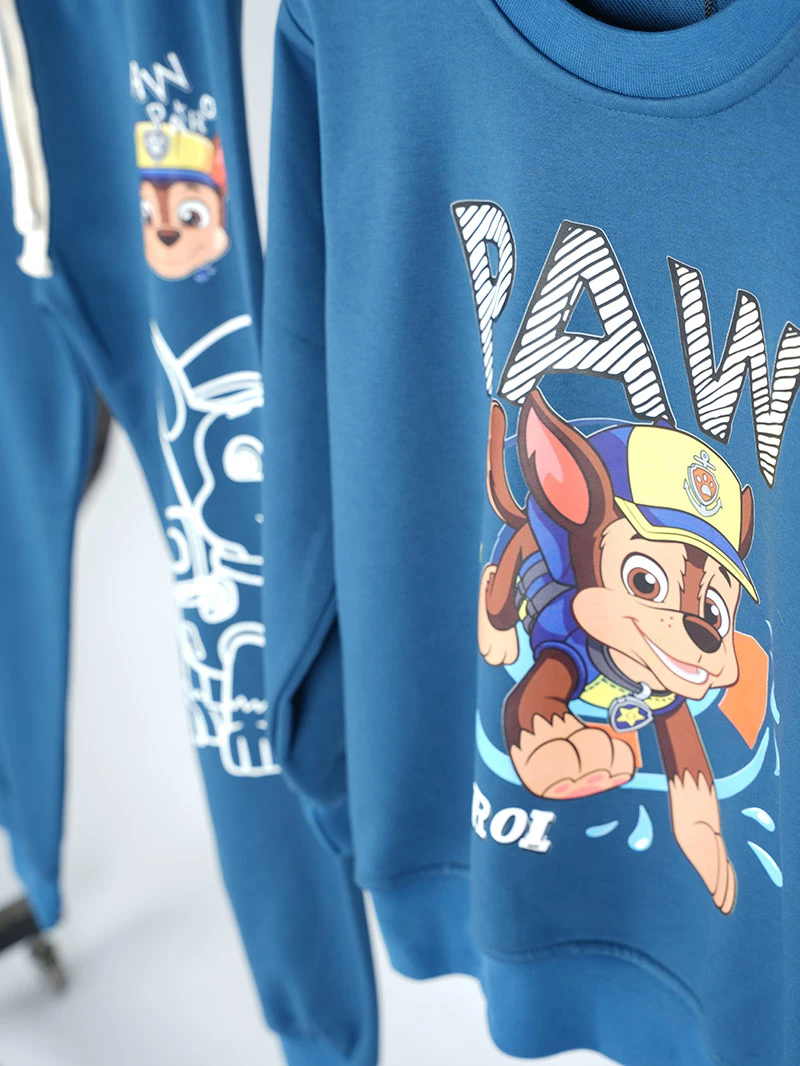 Ensemble 3D PAW PATROL Bleu marine en premuim montonet Turc