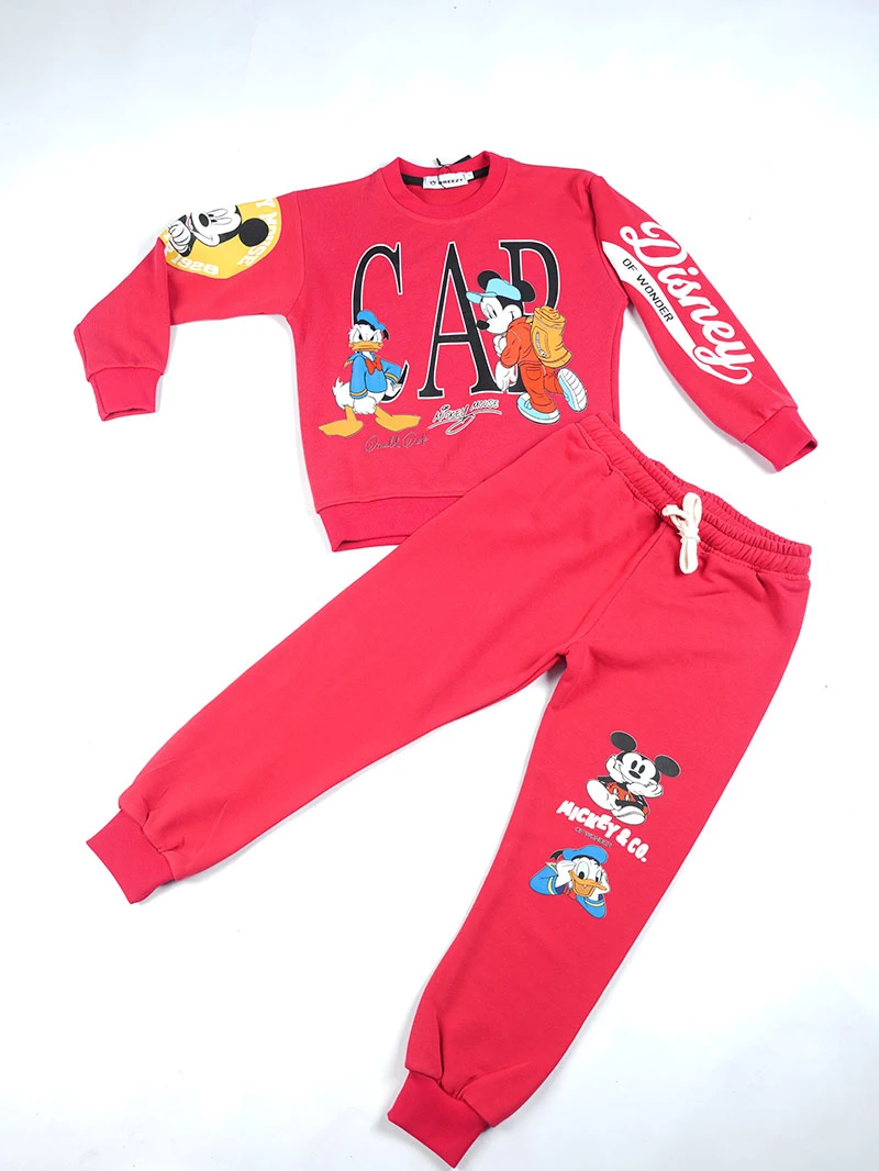 Ensemble 3D Mickey & Co Rouge en premuim montonet Turc