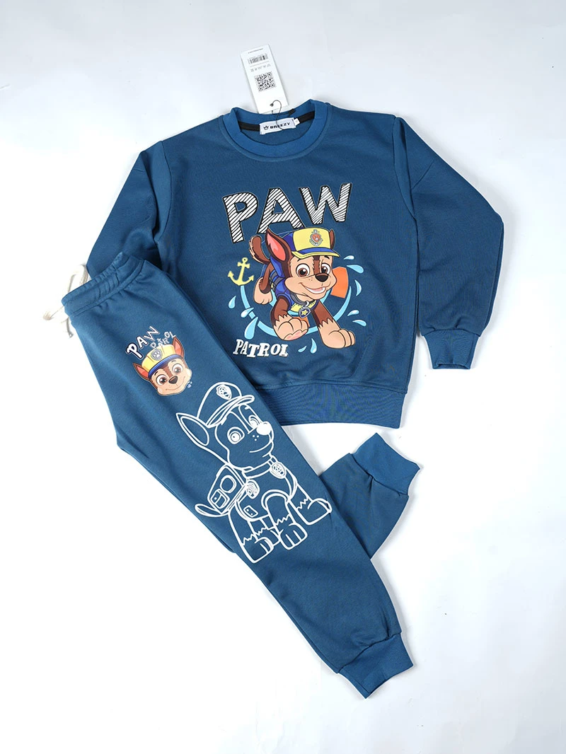 Ensemble 3D PAW PATROL Bleu marine en premuim montonet Turc