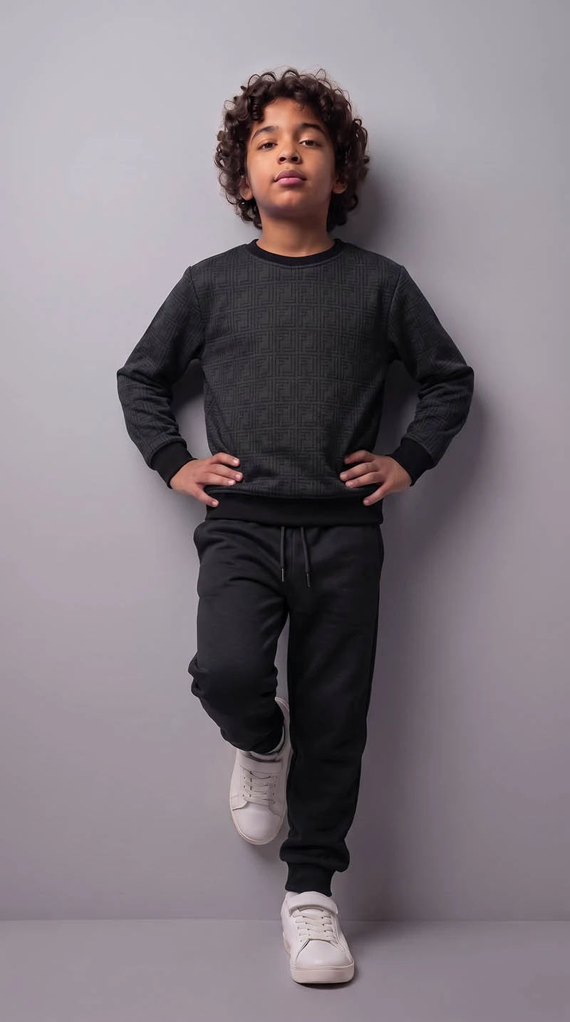Ensemble Fendi Noir  en premuim montonet Turc