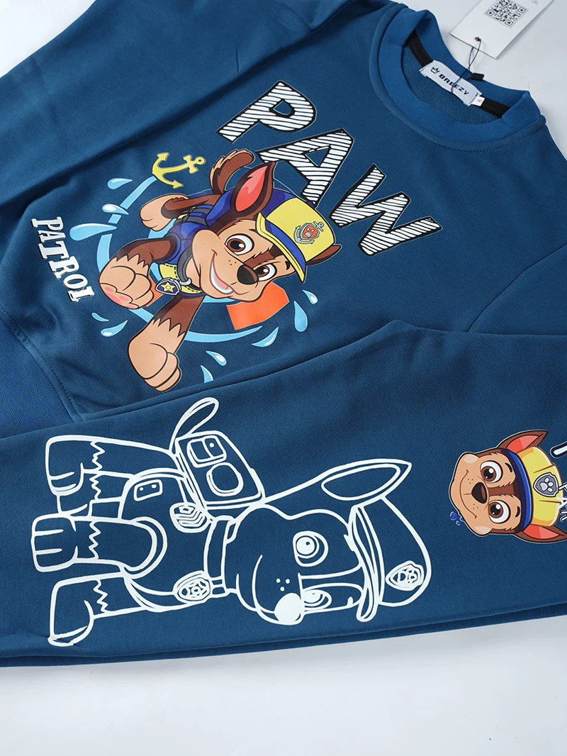 Ensemble 3D PAW PATROL Bleu marine en premuim montonet Turc